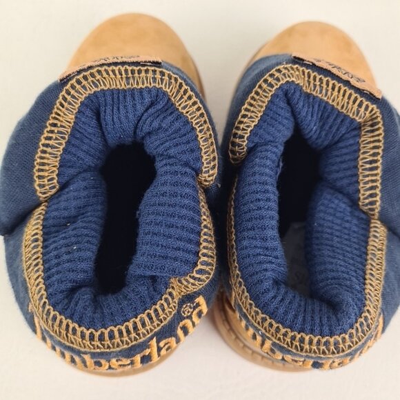 Timberland Roll Top Thrml TODDLER Boots Waterproof Wheat Leather - Picture 9 of 11